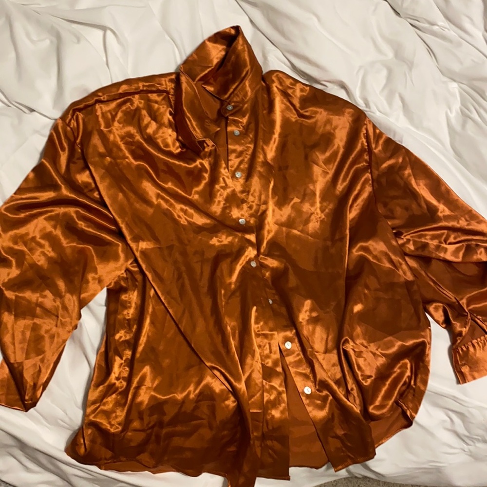 shein silk shirt